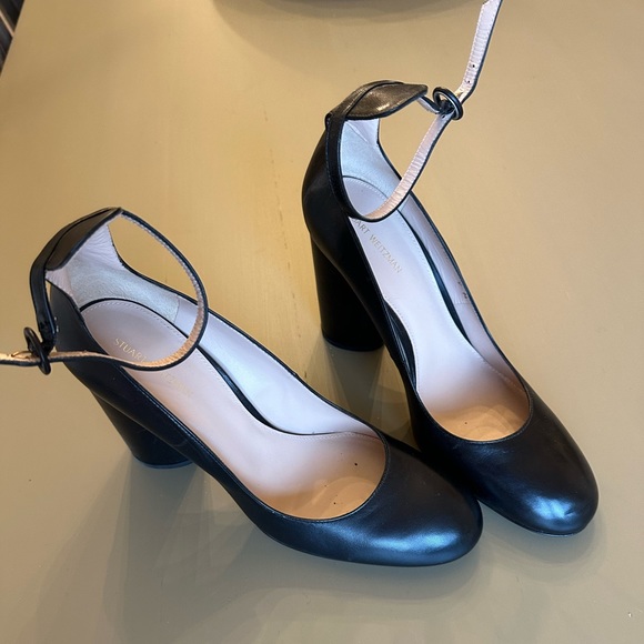 Black Stuart Weitzman Mary Jane pumps size 39 - Picture 1 of 5